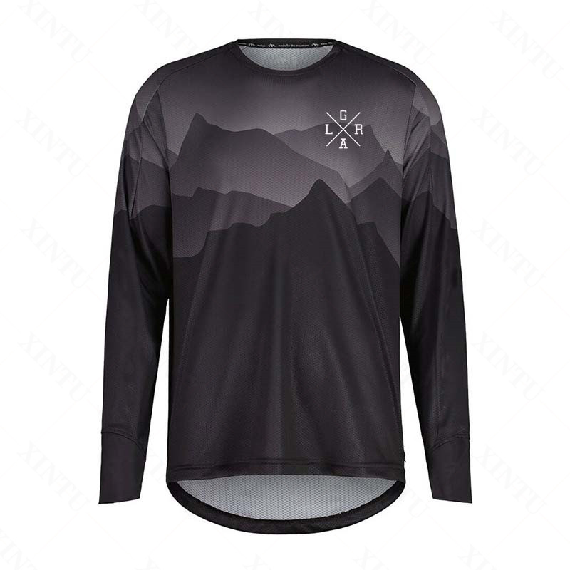 Mountain Biking Downhill - Men's Motorcycle Lrga Jersey MTB BMX