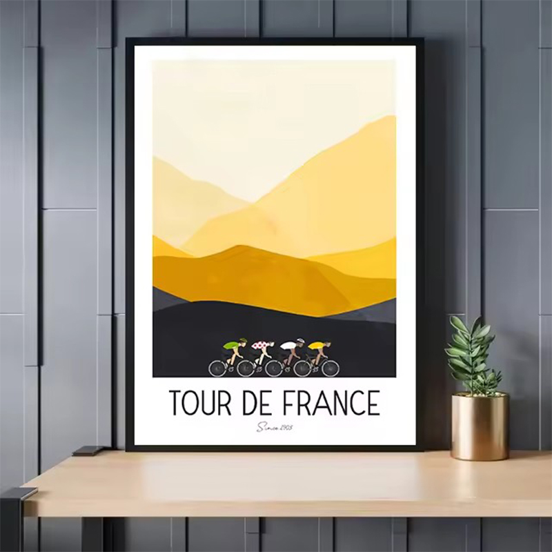 Watercolor Cycling Race Cyclis - Mountain Biking Pictures ulasan dan harga