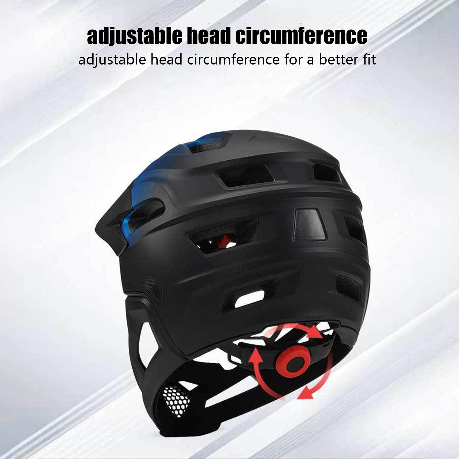 Detachable Full Face Bicycle H - Mountain Biking Helmet Kids ulasan dan harga