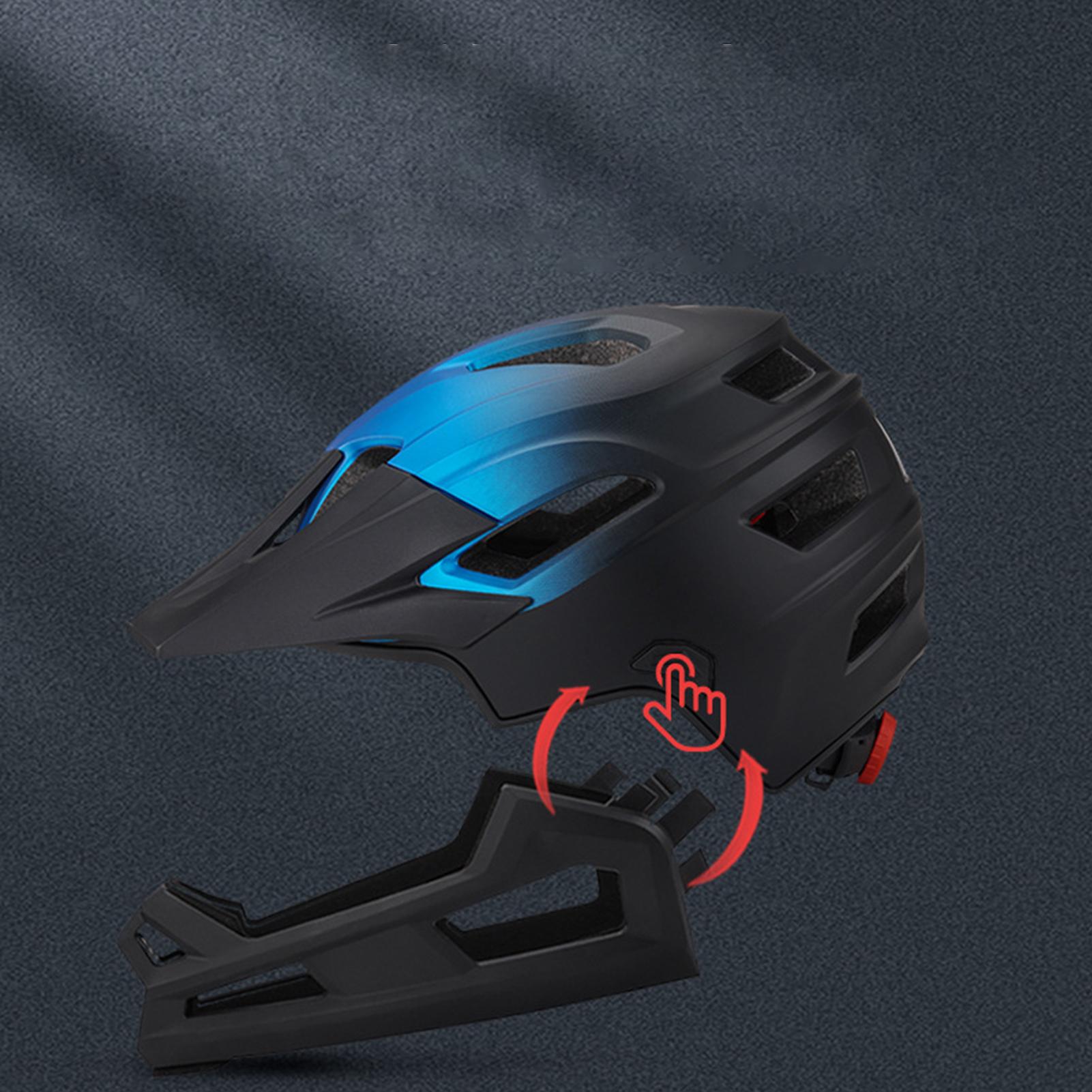 Detachable Full Face Bicycle H - Mountain Biking Helmet Kids ulasan dan harga